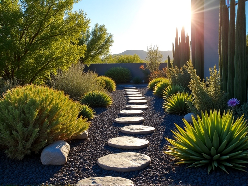 Thermal Banking with Rock Mulches