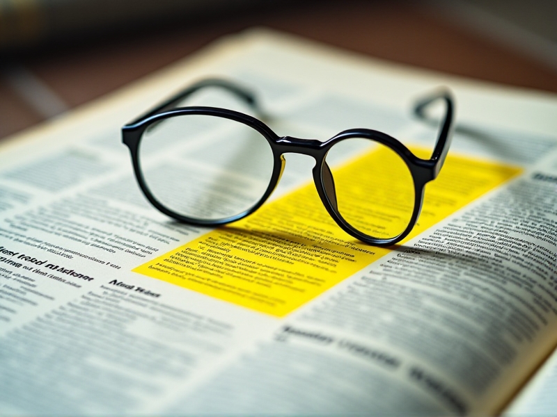 A close-up of a maritime safety regulation document with sections highlighted in yellow, a pair of round glasses resting on the page, and a faint image of a ship’s wheel watermark in the background.