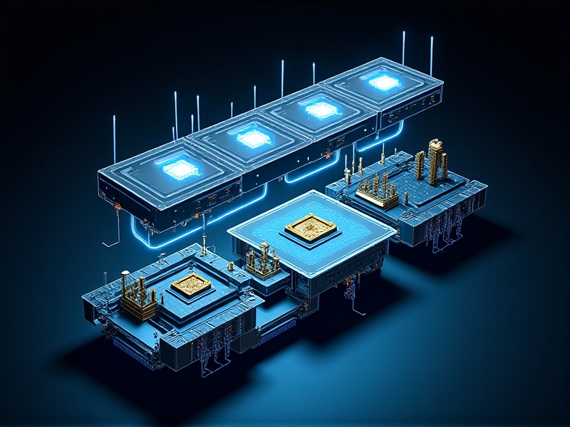 An exploded technical diagram of a remote queen release system, highlighting a titanium alloy latch, biometric sensors, and a circuit board with gold-plated connectors. Rendered in isometric perspective with neon-blue accents on dark background, evoking futuristic engineering.