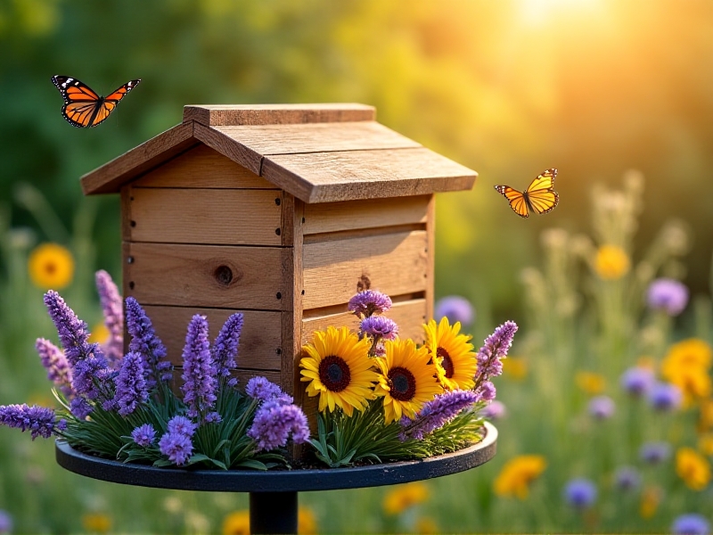 Hive-Mounted Pollinator Gardens