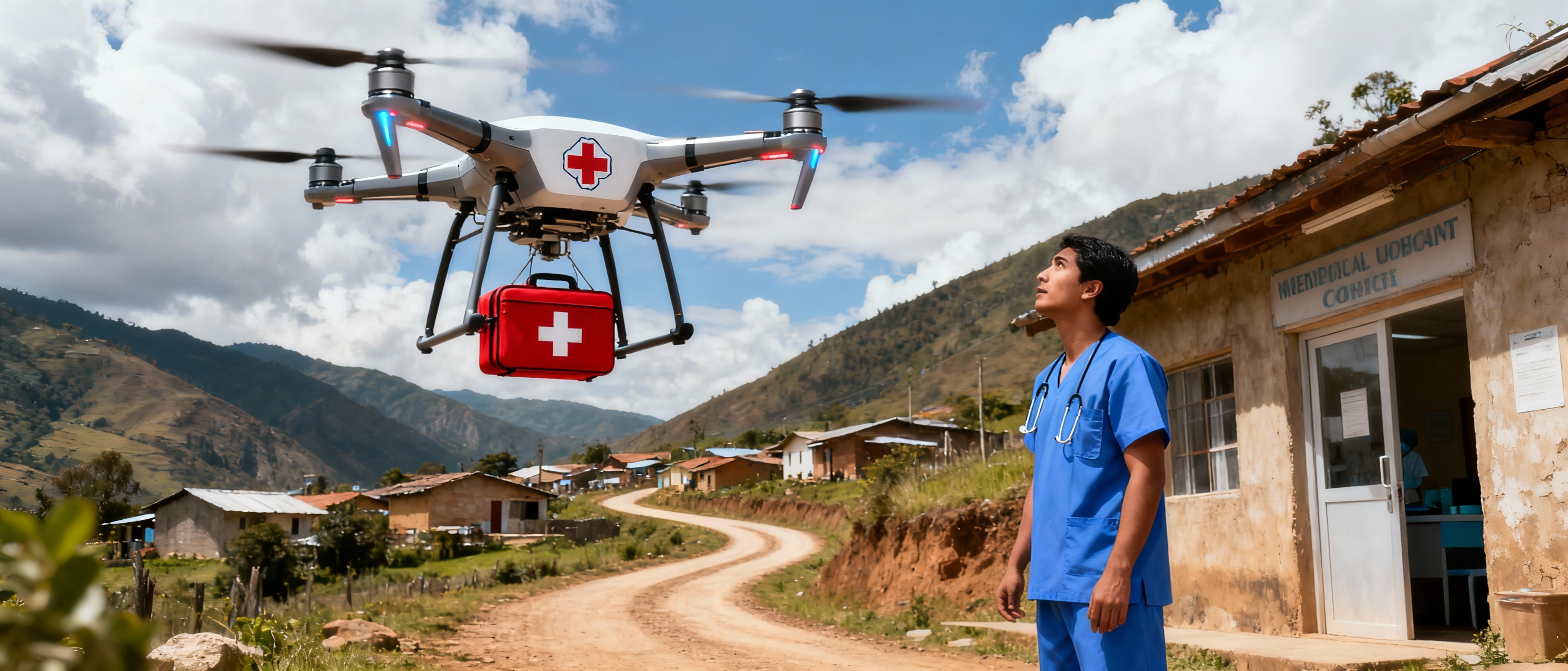 Drone-Delivered Medication Diffusion
